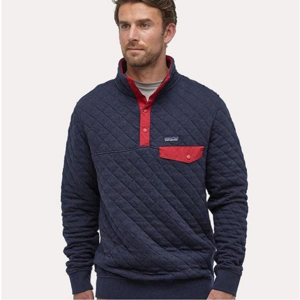 - PATAGONIA MEN'S COTTON QUILT SNAP-T PULL OVER SIZE MEDIUM